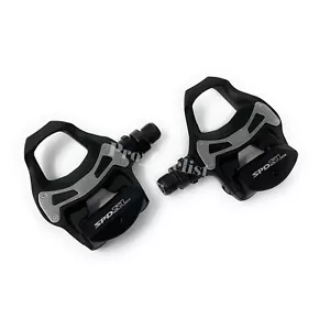 Pedales de bicicleta de carretera Shimano PD-R550L SPD-SL sin clip SM-SH11 tacos nuevos en caja - Imagen 1 de 4