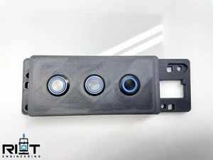 03-04 G35 Coupe 3 Button Panel - Blue LED 19mm Buttons - Ash Tray Mounted - Picture 1 of 6