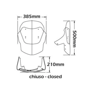Isotta high transparent windscreen BMW F650CS Scarver 2002-2004 - Picture 1 of 5