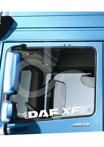 ADESIVO VINILE FINESTRA DAF WING XF X2 DAF XG XF PERSONALIZZA AUTOTRASPORTO CAMION - Foto 1 di 1