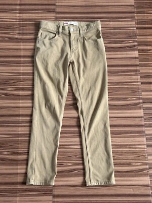 Levi's 512 Slim Taper Youth Boys Beige Jeans Size 12 Reg 26x27 Khaki - Image 1 of 4