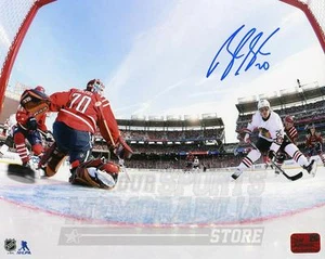 Brandon Saad Chicago Blackhawks Signed Autographed Winter Classic Net Cam 8x10 - Picture 1 of 1