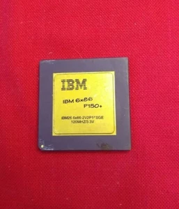 IBM 6x86 P150+ Plus Socket 7 IBM26 6x86MX-2V2P150GE Cyrix ✅ Rare Vintage Gold - Picture 1 of 2