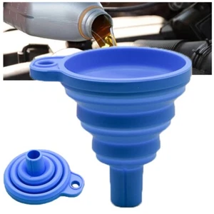 Engine Funnel Car Universal Silicone Liquid Funnel Washer Fluid Change Foldable - Picture 1 of 11