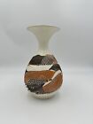 VTG, Royal Haeger, Earth Wrap, Vase, Mid Century Modern, Orange, Brown, White