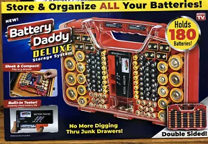 As seen on TV Battery Daddy Deluxe Caddy Holder Carry Case Organizer 180 Battery - Picture 1 of 4