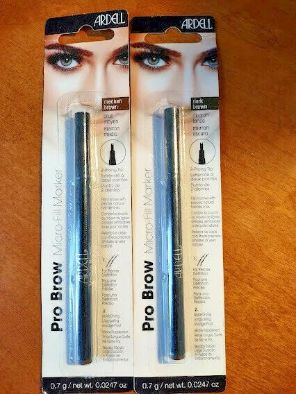 Ardell Pro Brow Micro-Fill Marker 2-Prong Tip Smudge Proof Color Choice Variety - Image 1 of 1