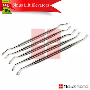 5 piezas curetas quirúrgicas de antralplastia para elevación de senos dentales - Imagen 1 de 2