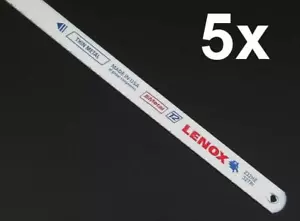 5 x LENOX 232HE 12" 305MM HACKSAW BLADES 32 TPI BI-METAL CONSTRUCTION - Picture 1 of 1
