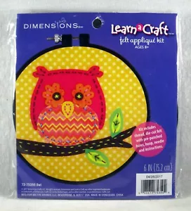 DIMENSIONI LEARN-A-CRAFT Kit applique in feltro età 8+ GUFO 6" 72-75350 - Foto 1 di 2