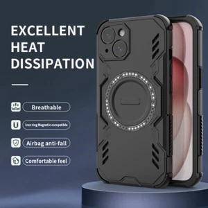 Do iPhone 17 Air 16E 16 Plus 15 Pro Max ochrona przed upadkiem magnetyczne twarde tylne etui - Zdjęcie 1 z 19