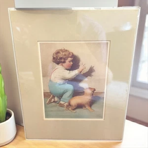 Bessie Pease Gutmann OH-OH! A Bunny Lithograph Print Sealed - Picture 1 of 5
