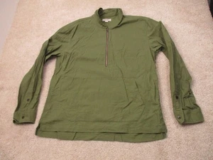 J Crew Wallace & Barnes grün Militär halber Reißverschluss Pullover Jacke Herren Large - Bild 1 von 9