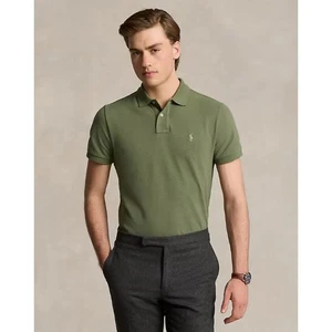 Polo Ralph Lauren Men's Cotton Custom Slim Fit Mesh Polo Shirt Size XXL Green - Picture 1 of 7