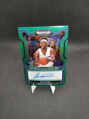 2022-23 Panini Prizm Draft Picks - College Penmanship Abu Kigab #CP-ABU Green... - Image 1 of 2