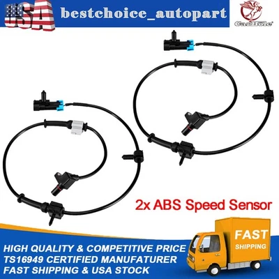 2x Sensor de velocidad de rueda ABS delantero izquierdo y derecho para Chevy Silverado GMC Sierra Yukon Foto 1 de 4