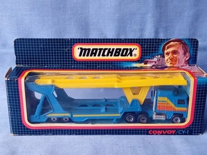 Matchbox Convoy CY-1 Kenworth Car Transporter - Blu e Giallo - Nuovo con scatola - 1992 - Foto 1 di 9