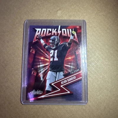 Deion Sanders 2023 Panini Absolute Football Rock Out Insert #5 Atlanta Falcons - Image 1 of 2