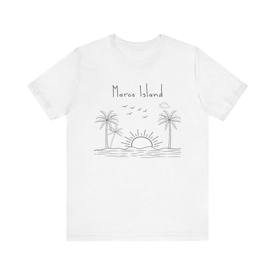 Camiseta Marco Island Sunset — Camiseta mínima de vacaciones en Palm Beach Foto 1 de 1