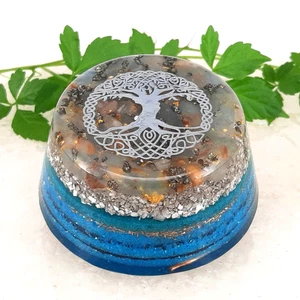 Orgonit TowerBuster mit Lemurian Aquatin Calcit Schungit SBB-Spirale Harmonizer - Bild 1 von 5