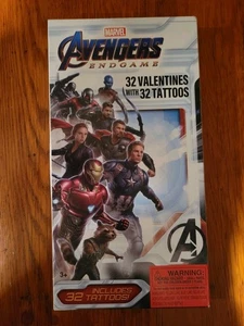 Paper Magic Group: Marvel - Avengers Endgame 32 Valentines mit 32 Tattoos Set Neu in OVP - Bild 1 von 14