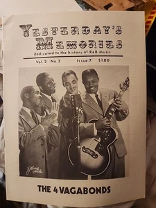 YESTERDAYS MEMORIES VOL 2 #3 The 4 Vagabonds Bobettes Velours Heartbreakers Etc - Picture 1 of 23