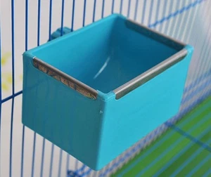 Bird Food Feeding Dish Water Seed Feeder Bowl for Parrot Budgies Parakeet Coc... - Picture 1 of 7