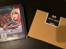 Flip Shot (JP) - Neo Geo MVS - box, game, instruction - includes custom Shockbox