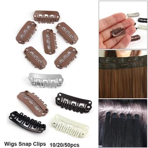 Iron Hair Extensions Tool Wigs Snap Clips Metal Pin U Shape Hairpins - Picture 1 of 17