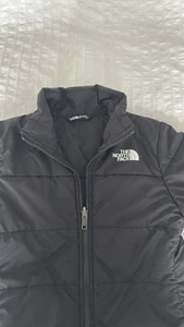 The North Face Girls Puffer Jacket Black Size Small S 7/8 Coat Warm - Picture 1 of 8