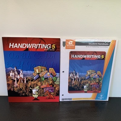 BJU Press Handwriting 5 Workbook Plus Handouts BRAND NEW 2nd Edition Fifth Grade - Image 1 of 3
