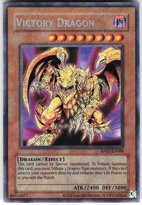 Victory Dragon RP02-EN098 Yugioh TCG Secret Rare LP - Image 1 of 2