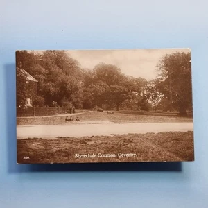 Coventry Postcard 1914 Real Photo Warwickshire Styvechale Common Edwardian Boys - Picture 1 of 2