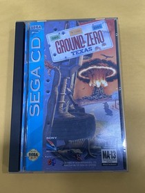 Ground Zero Texas Sega CD Complete W Manual Registration Card Clean Discs 1993