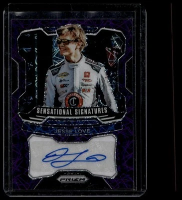 2022 Panini Prizm #S-JL Jesse Love Sensational Signatures Purple Velocity #/99 - Image 1 of 2