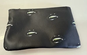 Ipsy Black and Green MAKEUP BAG 7x4.5” Cool Artwork NEW ITEM (BAG ONLY) - Picture 1 of 8