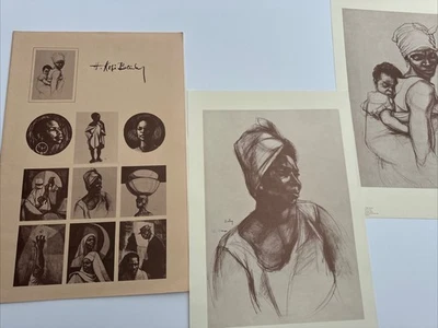 H Kofi Bailey Conjunto Estampado COLECCIÓN AMERICANA NEGRA RETRATO FAMOSO Listado Raro Foto 1 de 4