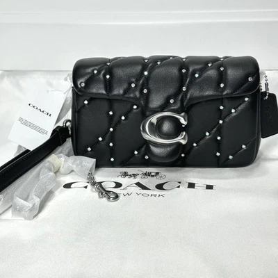 Coach Tabby Crossbody Wristlet With Pillow Quilting And Crystal Rivets CZ522 NWT - Image 1 of 4