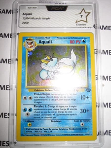 POKEMON AQUALI 12/64 HOLOFOIL JUNGLE ILLIMITE FRANCAIS 2000 PCA 7 NOT Psa - Picture 1 of 3
