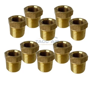 10 Pack 1/4" Male x 1/8" Female NPT Hex Reducer Bushing Adapter Pipe Fitting - Bild 1 von 5