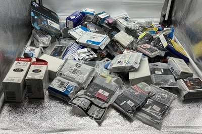 Lote de 75 cartuchos de tinta de impresora genuina marca mixta HP Epson Brother Canon Foto 1 de 4