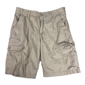 WearFirst Cargo Ripstop Shorts Mens 32 Khaki Tactical Hiking Utility Gorpcore - Picture 1 of 15