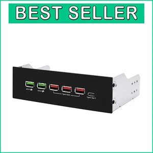 5.25in USB 3.1 Gen2 Hub with QC 3.0 for Fast Charging - Elegant Design - Picture 1 of 9