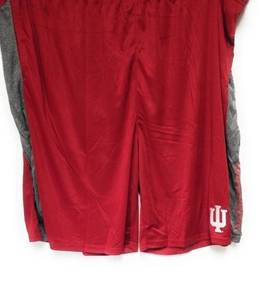 Mens Profile Varsity Indiana Hoosiers Big & Tall NCAA Red Poly Athletic Shorts - Image 1 of 4