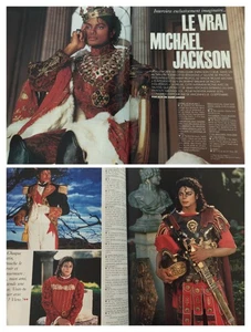 Vtg French ELLE Clippings MICHAEL JACKSON As Cesar Napoleon France 1992 1990s - Picture 1 of 1