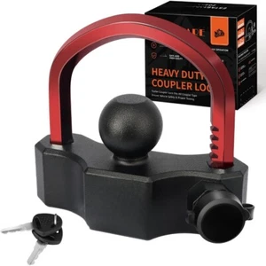 Universal Trailer Hitch Locks, Adjustable Heavy Duty Trailer Coupler Ball Locks - Picture 1 of 5