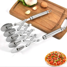 NEW 5-Wheel Pizza Cutter Roller Tool Pasta Pizza Peeler Kitchen Tool