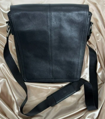 Mancini Arizona Colección Cuero Negro Mensajero Laptop Maletín Bolso Unisex Foto 1 de 4