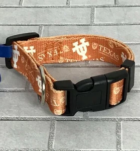 University of Texas Austin Nylon Haustier Hund verstellbares Halsband Gr. S NCAA Longhorns - Bild 1 von 3