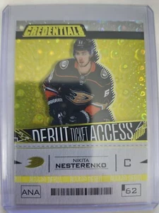 Nikita Nesterenko - Debut Ticket Yellow #158 - 2023-24 Upper Deck Credentials - Picture 1 of 2